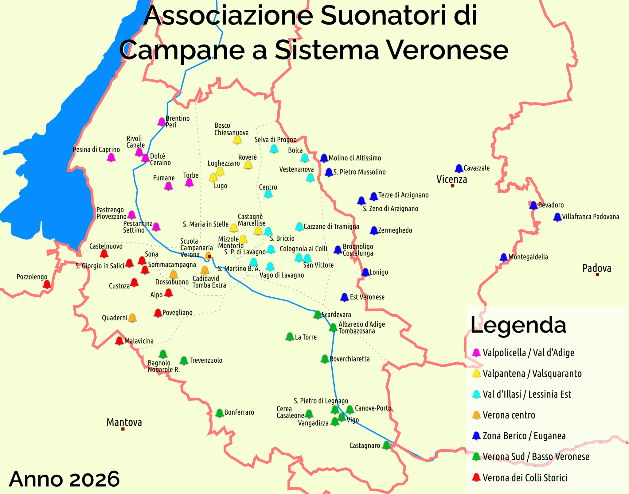 Mappa squadre ASCSV